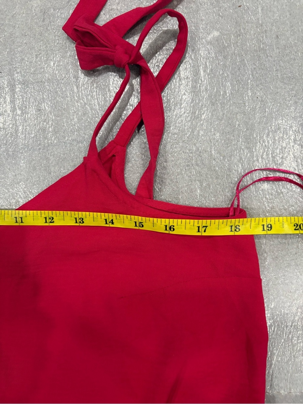 [M-Based Measurements]Ivy Street Red Tie-Strap Wide-Leg Jumpsuit - Picture 4 of 5
